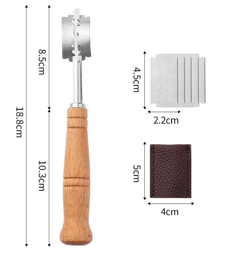 Bread lame with a set of 5 spare blades
