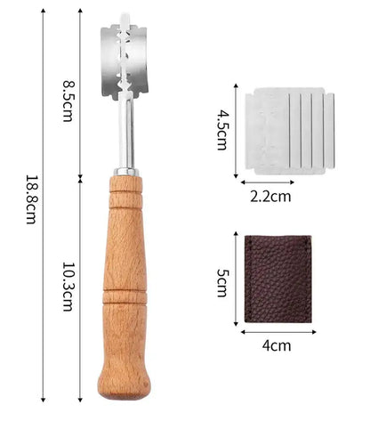 Bread lame with a set of 5 spare blades
