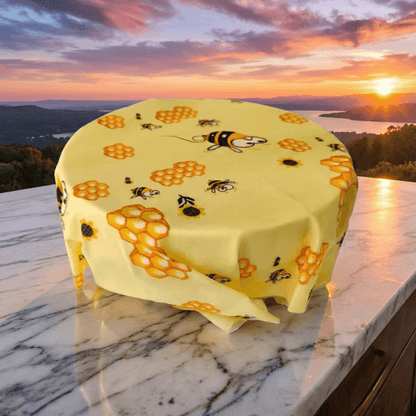 Reusable beeswax wrapping cloth 3-piece set by Exanas